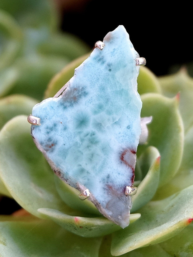 Free-form Larimar Ring 1