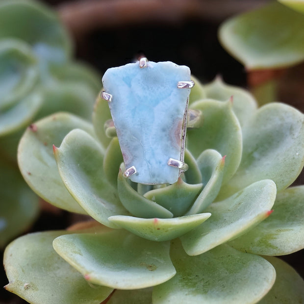 Free-form Larimar Ring 2