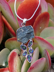 Free-form Rough Labradorite Pendant 3