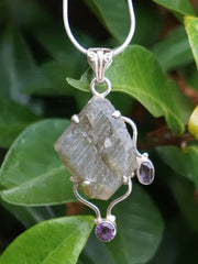 Free-form Rough Labradorite Pendant 5