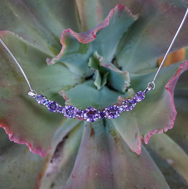 Large Signature Amethyst Smile Necklace 3