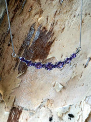 Large Signature Amethyst Smile Necklace 3