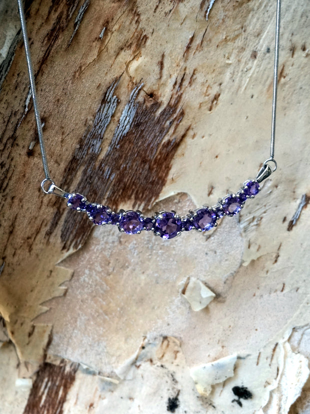 Large Signature Amethyst Smile Necklace 3