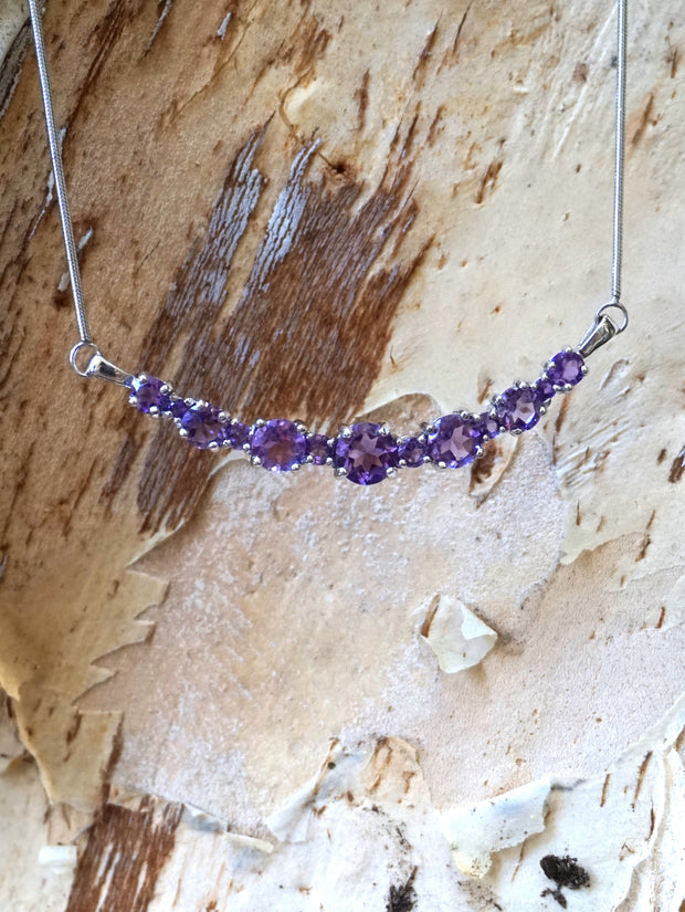 Large Signature Amethyst Smile Necklace 3