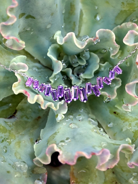 Signature Amethyst Smile Necklace 2 – Andrea Jaye Collection