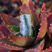 Amethyst Rough Quartz Crystal Ring 3