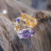 Garden Beauty Ring 11 with Amethyst and Citrine