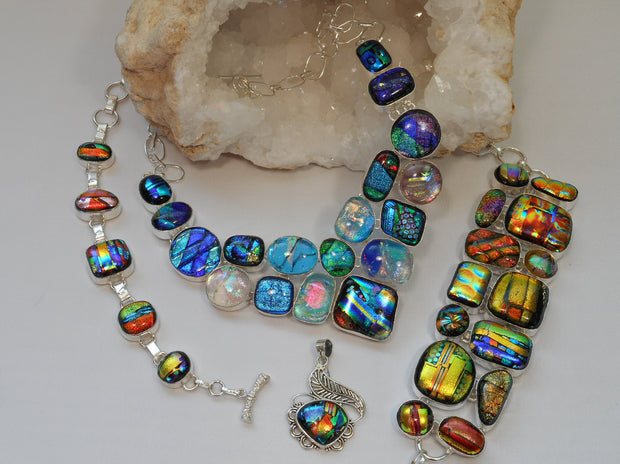 *Dichroic Glass Necklace 1