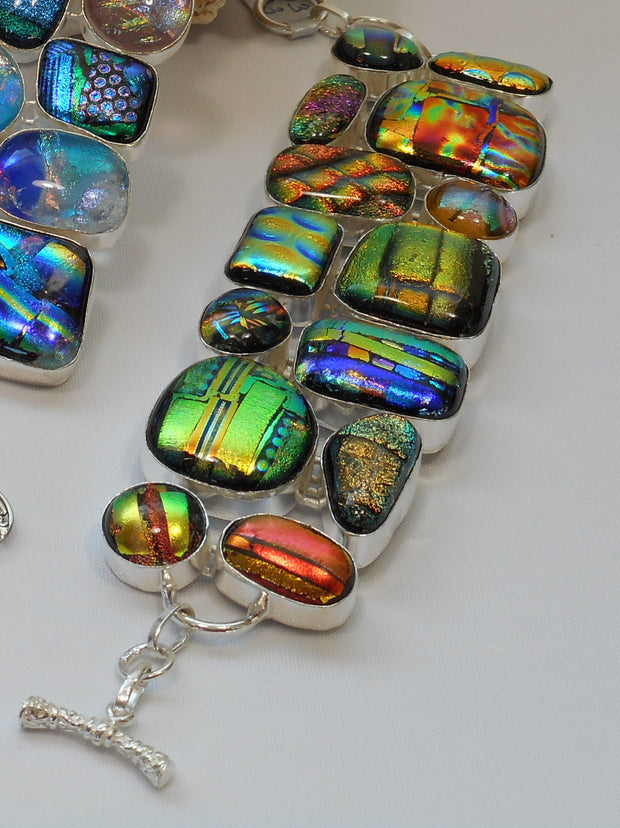 Dichroic Glass Bracelet 1