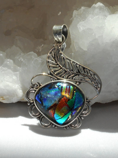 Dichroic Glass Pendant 5