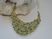 Green Amethyst Quartz Collar Necklace 1