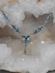 Delicate Blue Topaz Necklace 3