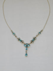 Delicate Blue Topaz Necklace 3