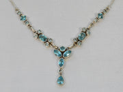 Delicate Blue Topaz Necklace 3