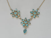 Delicate Blue Topaz Necklace 4