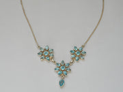 Delicate Blue Topaz Necklace 4