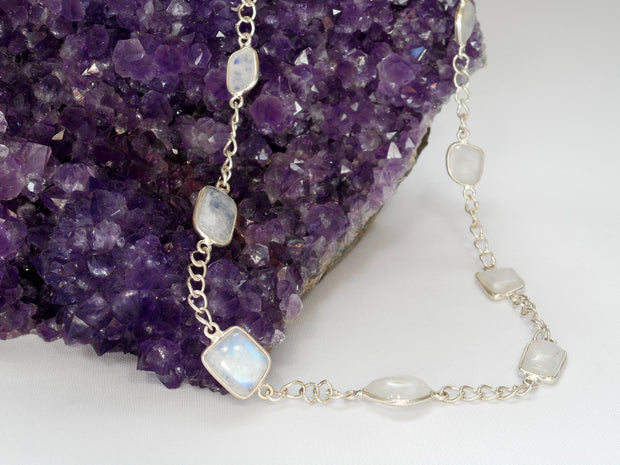 Delicate Moonstone Necklace 1