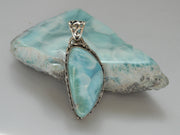 Larimar Scrollwork Pendant 1