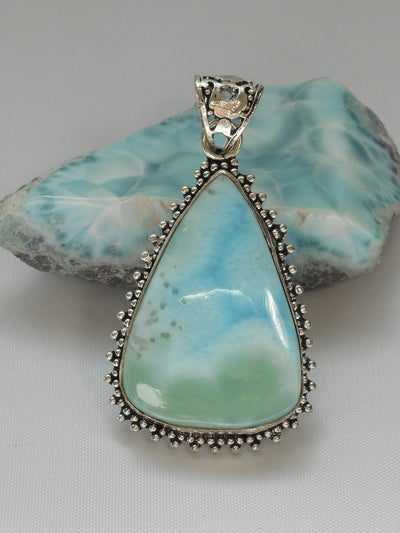 Larimar Scrollwork Pendant 4