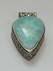 Larimar Scrollwork Pendant 2