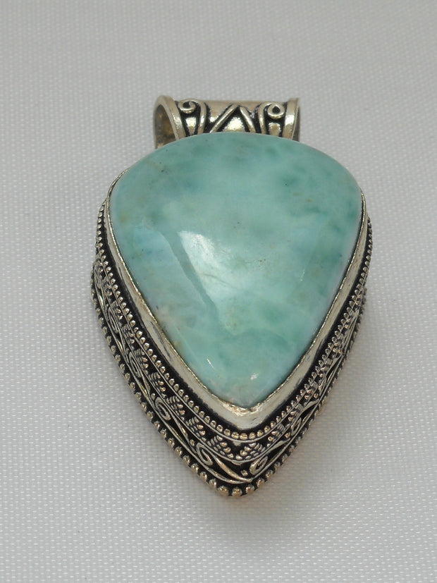 Larimar Scrollwork Pendant 2