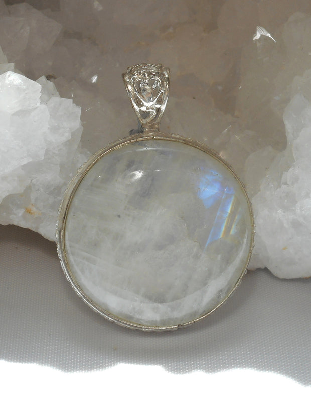 Moonstone Scrollwork Pendant 3