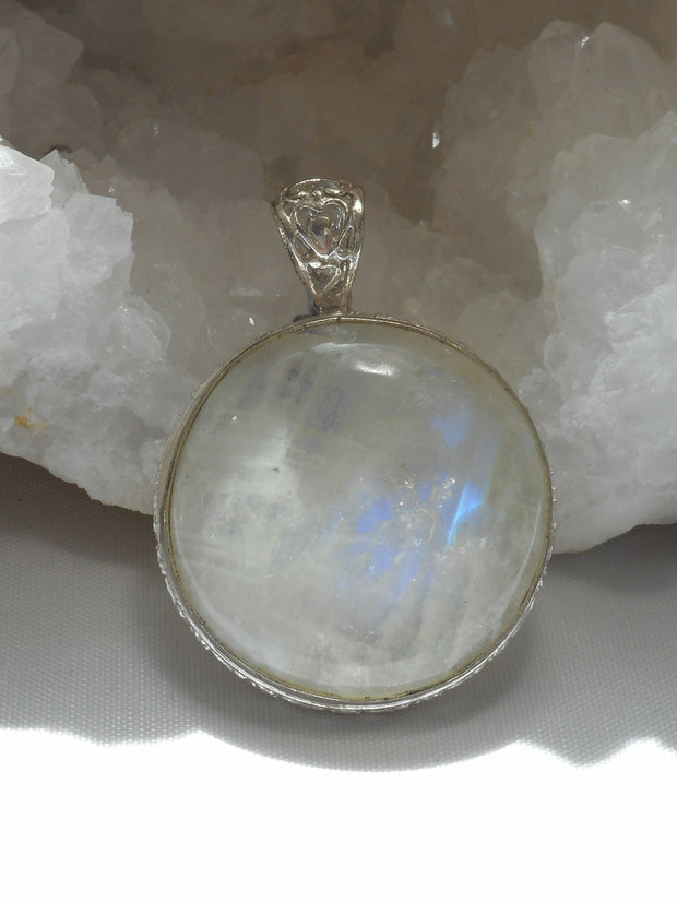 Moonstone Scrollwork Pendant 3