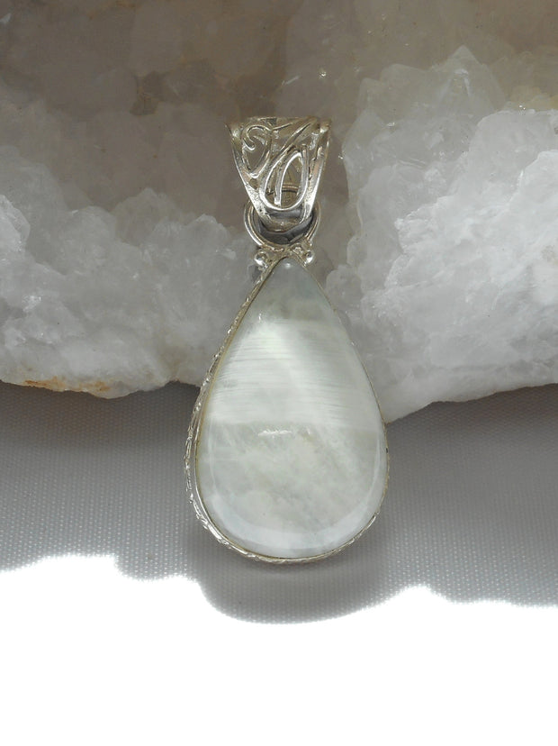 Moonstone Scrollwork Pendant 2