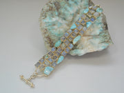 Larimar and Moonstone Bracelet 2