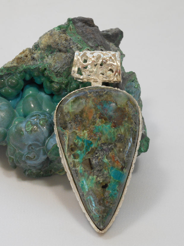 Chrysocolla Pendant 8