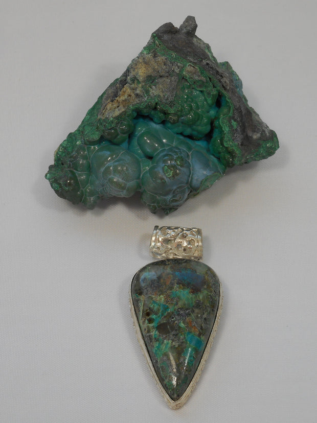 Chrysocolla Pendant 8