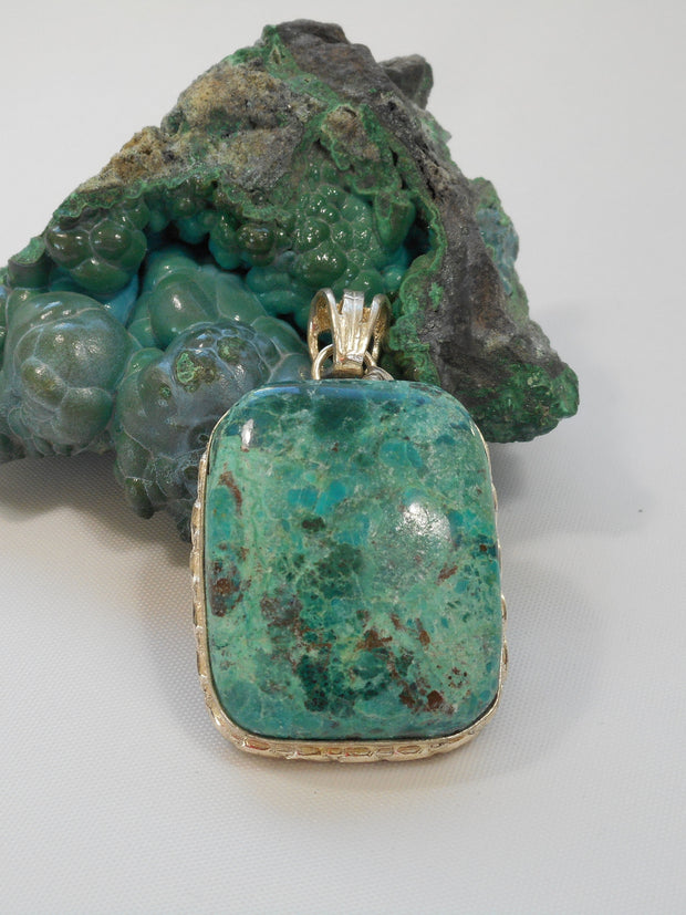 Chrysocolla Pendant 6