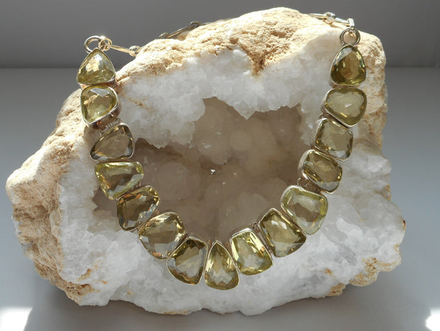 *Honey Citrine Quartz Crystal Gemstones Necklace 2