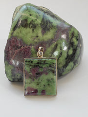 Ruby in Zoisite Pendant 6