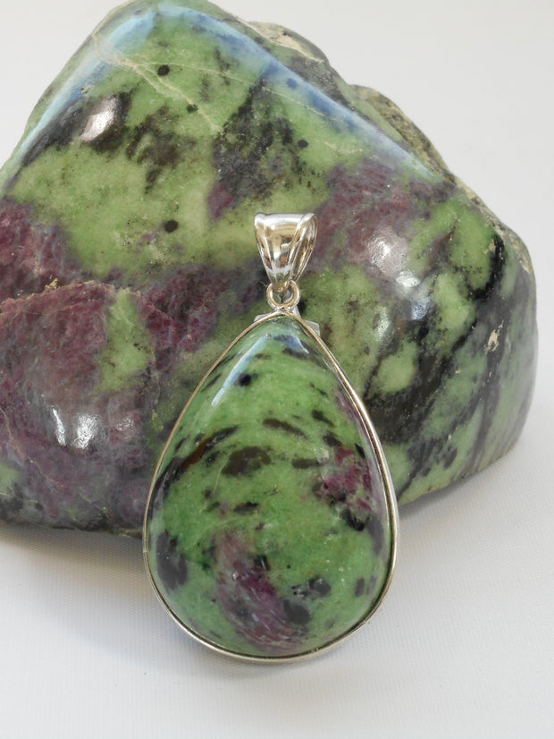 Ruby in Zoisite Pendant 9