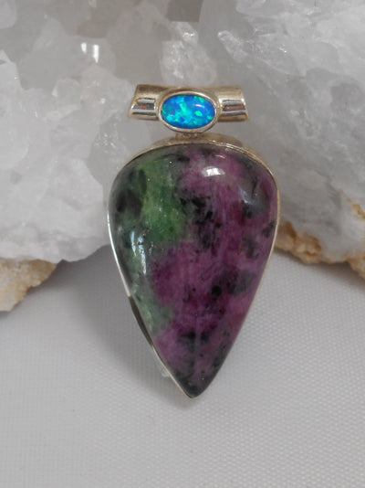 Ruby in Zoisite Pendant 5