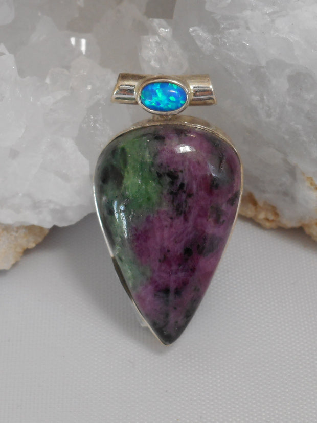 Ruby in Zoisite Pendant 5