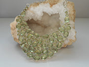 Green Amethyst Quartz Collar Necklace 1