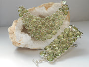 Green Amethyst Quartz Collar Necklace 1