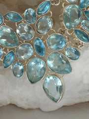 *London and Swiss Blue Topaz Necklace