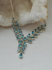 Delicate Blue Topaz Necklace 1