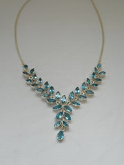 Delicate Blue Topaz Necklace 1