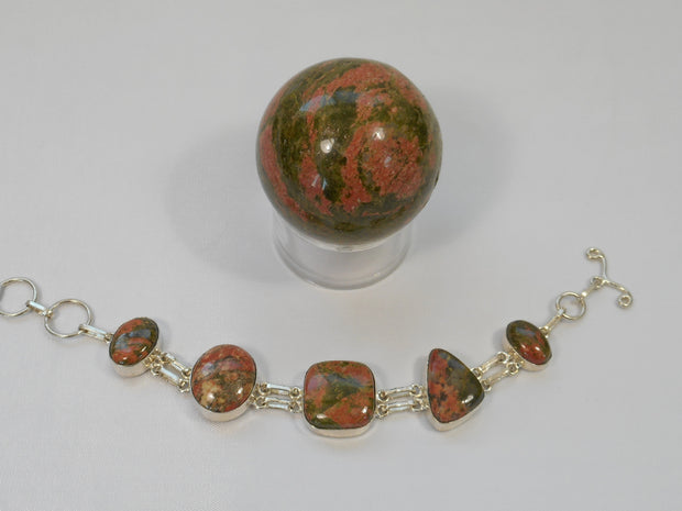 Unakite Bracelet 1