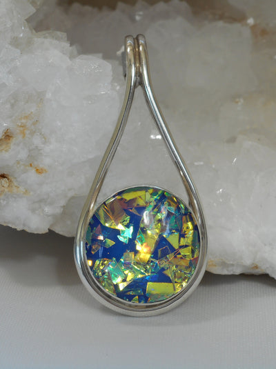 Dichroic Glass Pendant 9