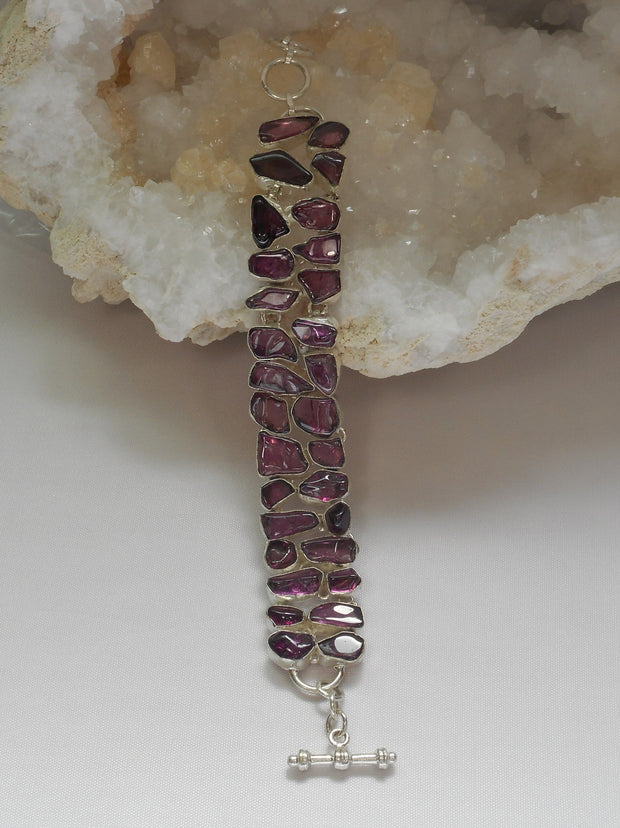 Free-form Mozambique Garnet Bracelet