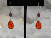 Amber Earring Set 1 with Fire Opal