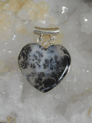 Dendritic Opal Heart Pendant 1