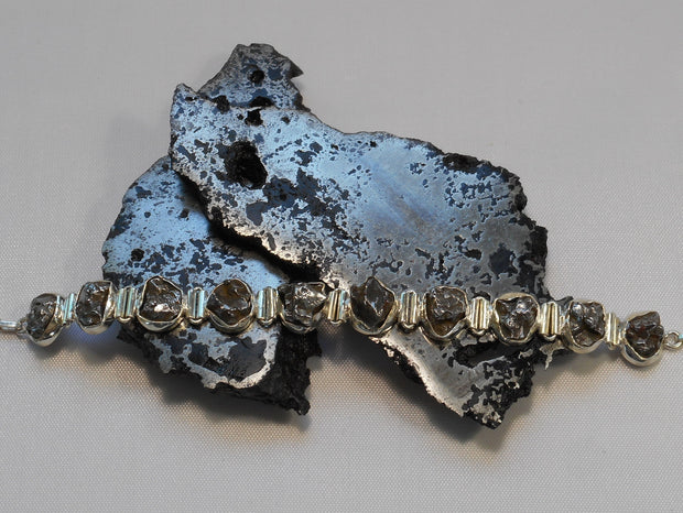 Sterling and Meteorite Bracelet 2