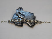 Sterling and Meteorite Bracelet 2