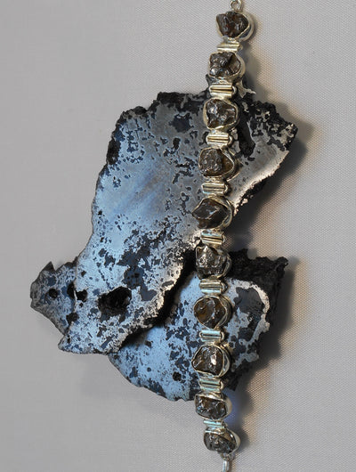 Sterling and Meteorite Bracelet 2